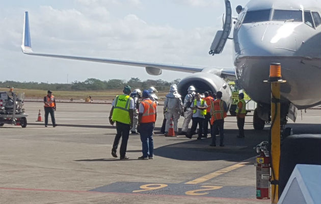 La aeronave aterrizó sin problemas.