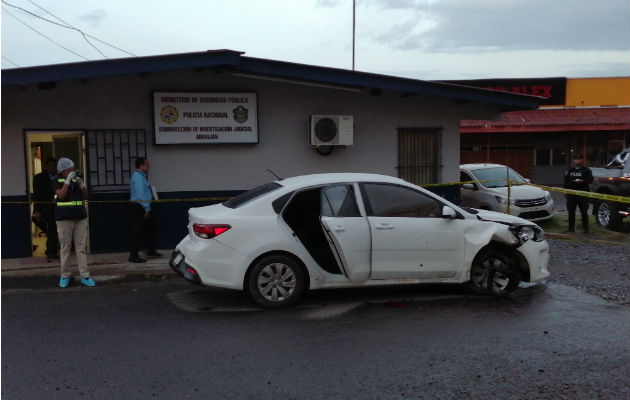 Seis impactos de bala recibió este vehículo. Foto: Eric A. Montenegro.