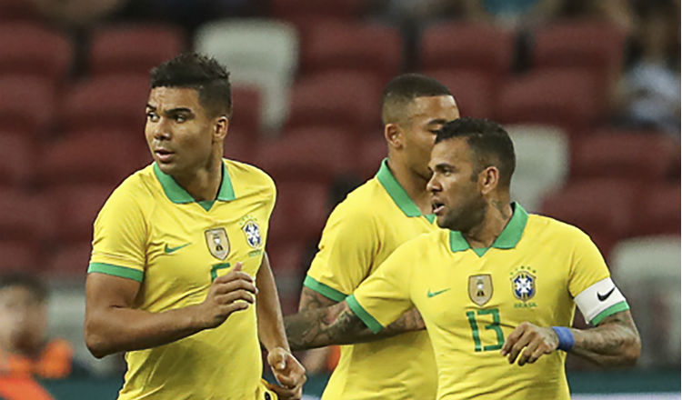 Casemiro sacó el empate para Brasil. Foto AP