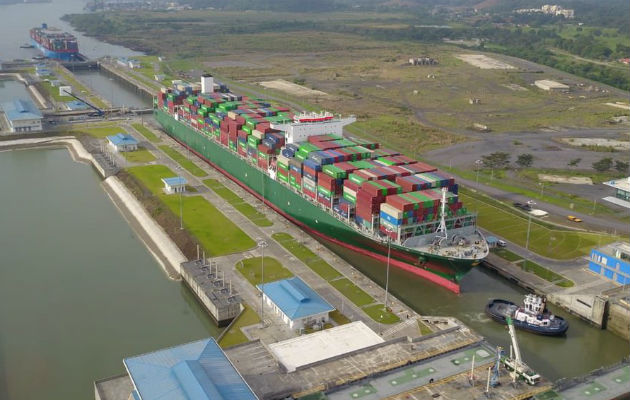 El Canal de Panamá alcanzó hoy un nuevo récord. Foto: Canal de Panamá.