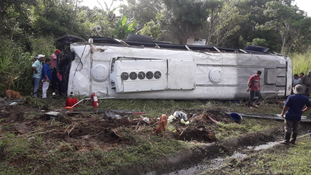El accidente de tránsito se registró a la altura del sector conocido como Arimae.