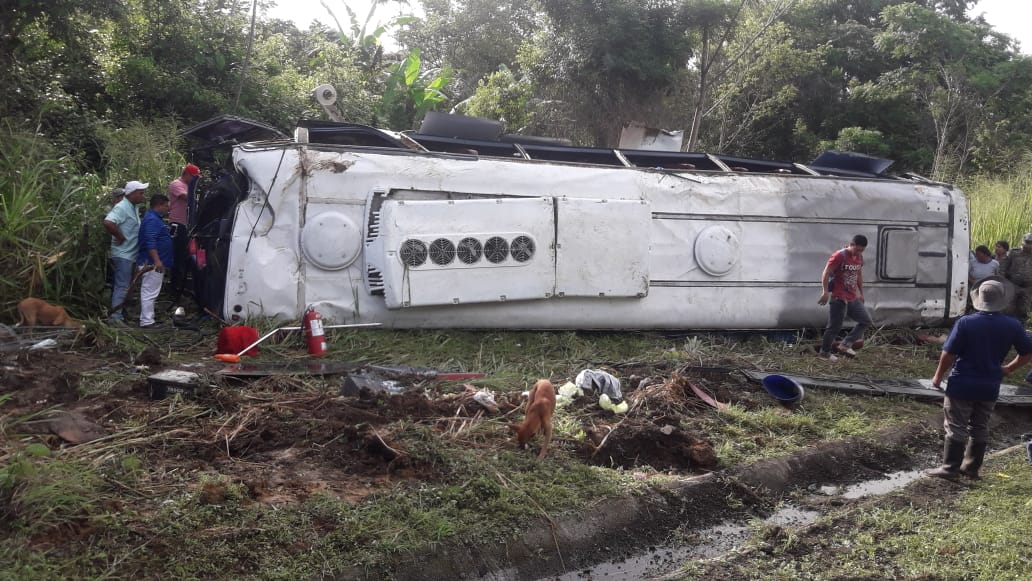 El accidente de tránsito se registró a la altura del sector conocido como  Arimae.