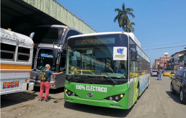  Los buses no generara emisiones de gases tóxicos. Foto: Diómedes Sánchez. 