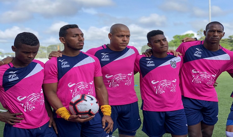 Jugadores del CAI en los entrenamientos: Foto:@CAIPanam