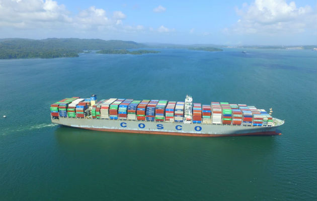 El Canal de Panamá alcanzó hoy una nueva marca con el tránsito del buque neopanamax número 5,000