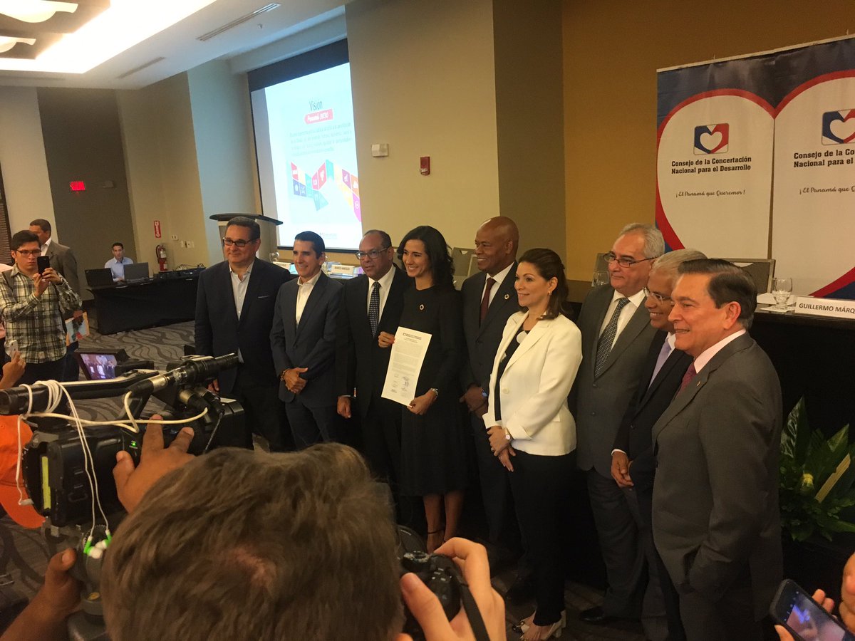 Los candidatos a la presidencia se comprometieron a tomar como referencia el “Plan Estratégico Nacional con Visión de Estado -Panamá 2030