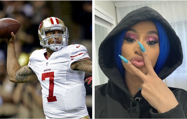 Cardi B  cree en la lucha de Kaepernick.