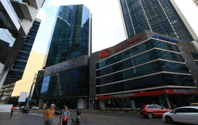 Centro bancario de Panamá. 