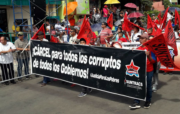 Miembros del Sindicato Único de Trabajadores de la Construcción y Similares. Foto: Mayra Madrid.