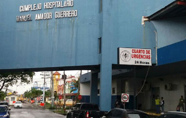 El herido fue llevado al cuarto de urgencias del complejo hospitalario Dr. Manuel Amador Guerrero en Colón.