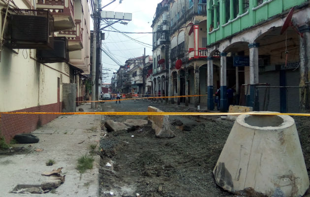 El área donde se registró el hecho de sangre fue acordonado. Foto: Diómedes Sánchez. 