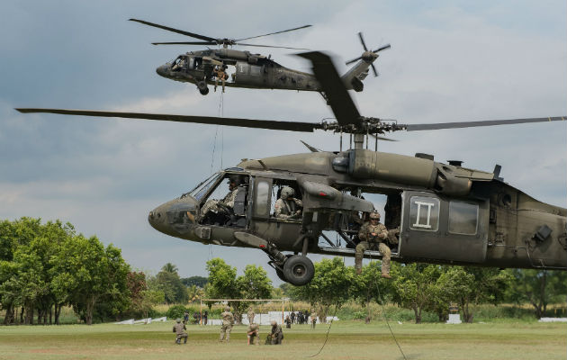 Tropas del Comando Sur llegan en Panamá, participan en una operación binacional en Darién. Foto: Panamá América.