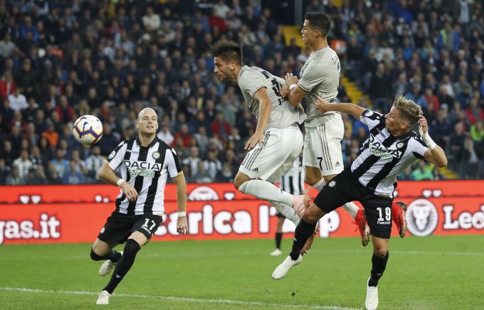 Rodrigo Bentancur fue el otro anotador de la Juventus. Foto AP