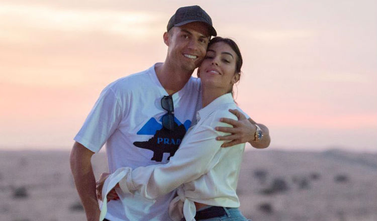 Cristiano Ronaldo junto a Georgina. Foto Instagram