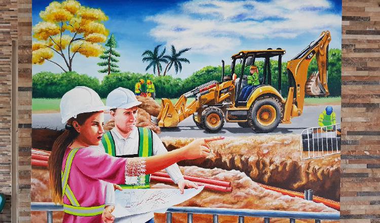 Cuadro de la artista panameña Tatiana Santos, quien participará, junto con Linda Maquivar, en representación de Panamá, en la 8va. Bienal Internacional de Arte de Beijing, China 2019. Foto: Cortesía.