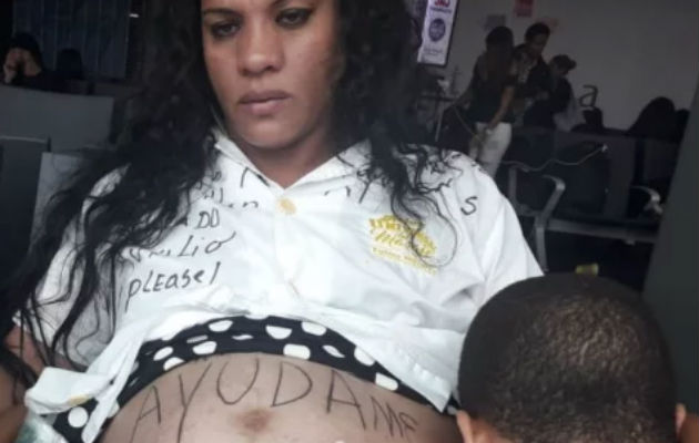 Mujer embarazada fue deportada a Cuba. 