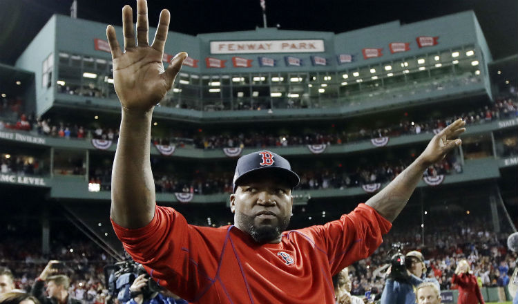 David Ortiz ya se encuentra en Boston. Foto AP