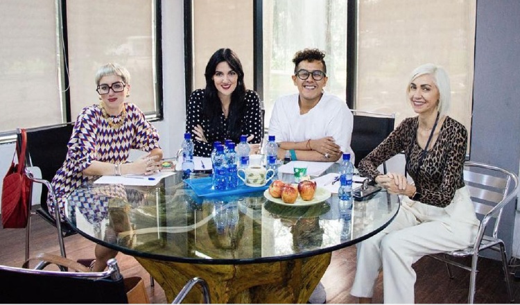 Debbie, Nadine, Mauricio  y Marissa. Fashion Week Panamá.