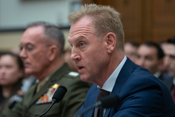 El secretario interino de Defensa, Patrick Shanahan, se presentó ante el Comité de Servicios Armados de la Cámara de Representantes, para revisar el presupuesto. FOTO/AP