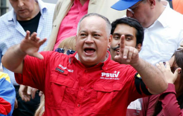 Juan Carlos Varela irá preso, asegura vicepresidente de Venezuela Diosdado Cabello. Foto: El Universal de Venezuela.