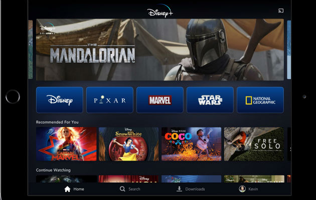 Imagen suministrada por Disney muestra su portal de