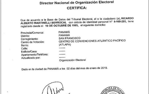 Rechazan por inadmisible la demanda contra candidatura de Ricardo Martinelli. Foto/Cortesía 