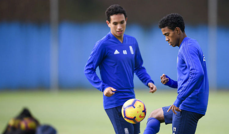 Edgar Yoel Bárcenas está en su primera temporada con el Oviedo. Foto @RealOviedo