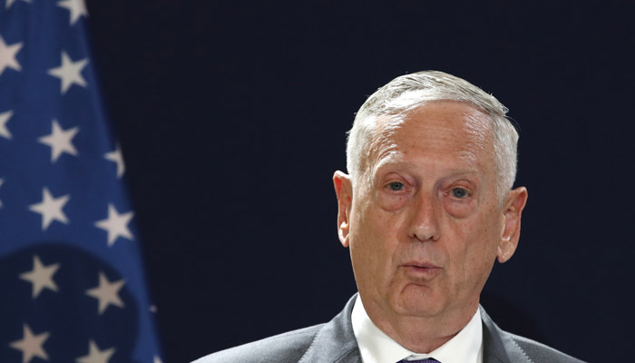 Uno de los destinatarios de los sobres sospechosos era  el secretario de Defensa Jim Mattis. FOTO/AP