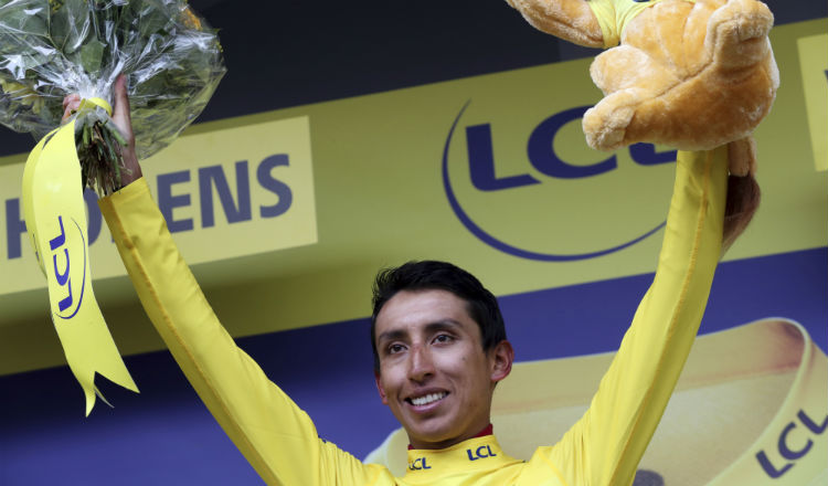 Egan Bernal corredor de 22 años. Foto AP