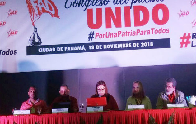 Congreso Nacional  del FAD escogió cargos ayer. Foto/Cortesía