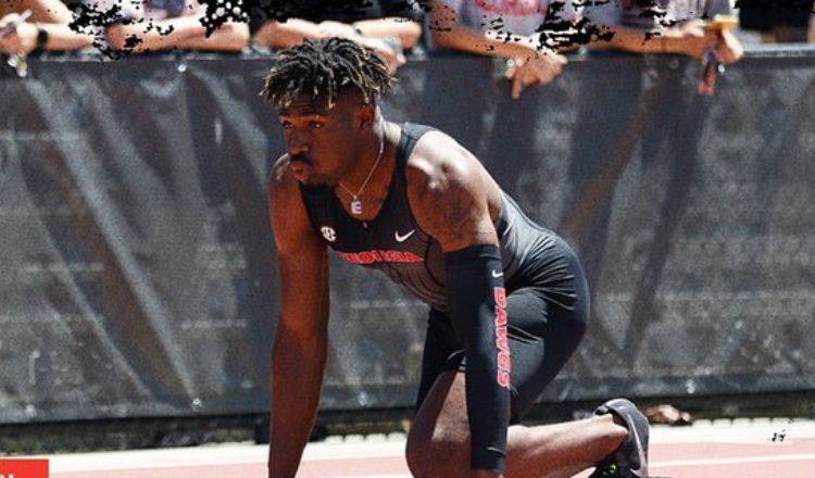 Elija Godwin, atleta de primer año en la Universidad de Georgia. Foto Ugatrack