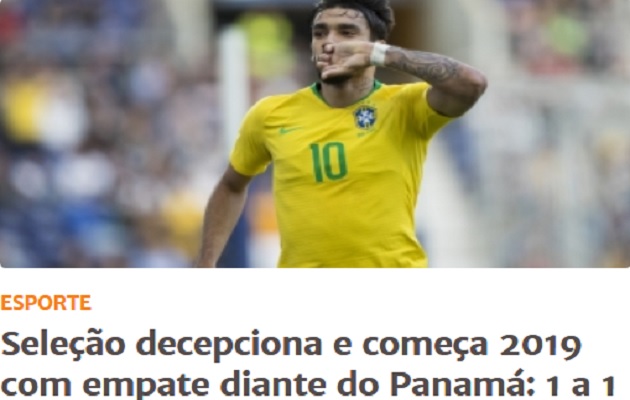 La prensa brasileña no se tomó bien el empate.