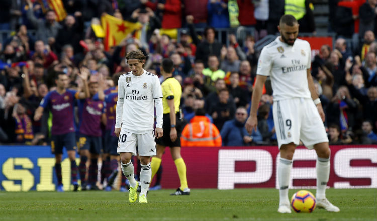 Los jugadores del Real Madrid no existieron. Foto AP