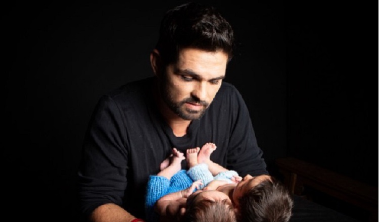 Esta es la imagen que compartió hace unos días Ferdinando Valencia para presentar oficialmente a sus hijos. Foto: Instagram