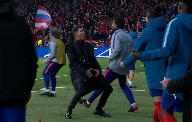 Simeone ofreció disculpas por su comportamiento.