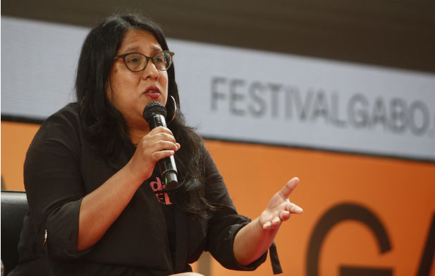 Panelistas exponen en el el Festival Gabo de periodismo Iberoamericano 2019, en Medellín. Foto:EFE.