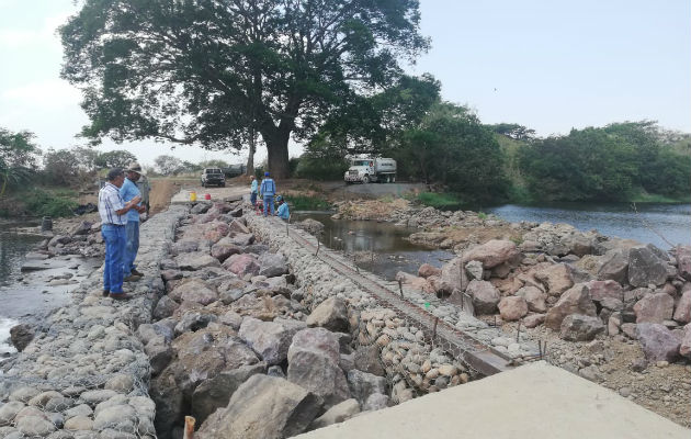 Represamiento en el río Chico, Coclé. Foto: Cortesía