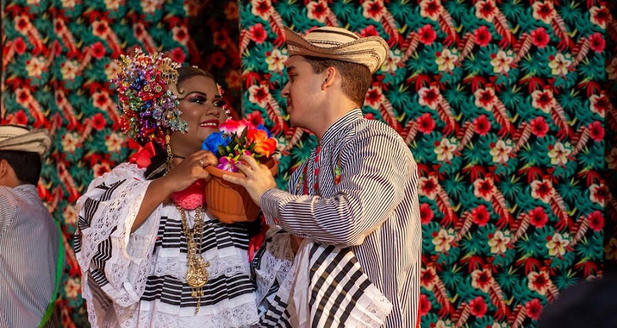 Pareja del Gran Ballet Panamá Fuerte Raza. Foto: Cortesía