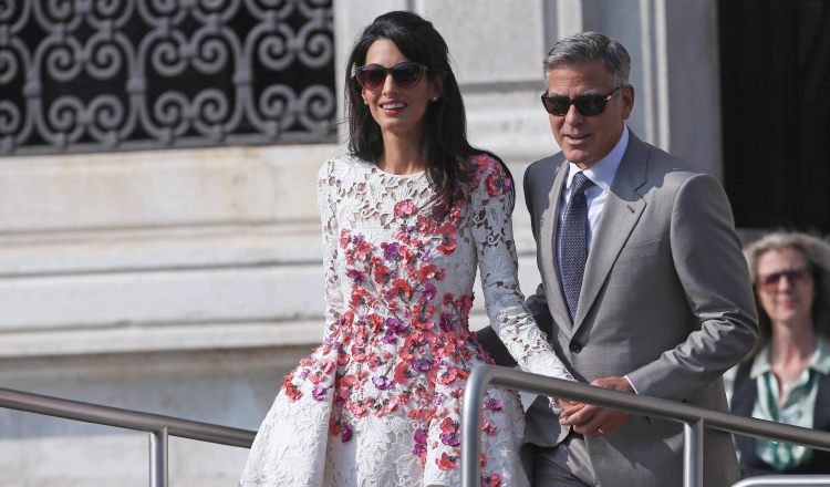  George Clooney y Amal Alamuddin.