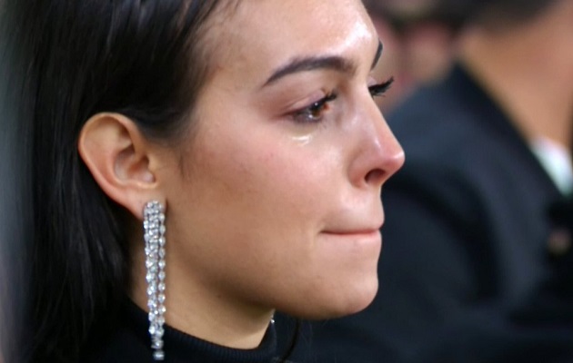 Georgina Rodríguez vio el partido en directo.