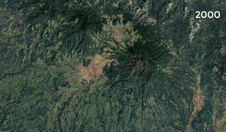 Vista desde lo alto del Volcán Barú, Chiriquí.  Cortesía