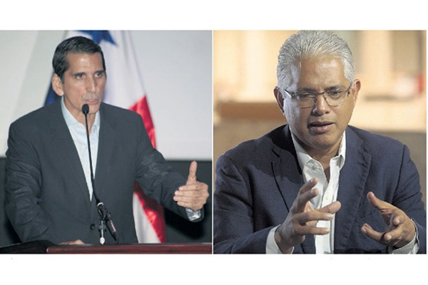 Ni Rómulo Roux (izquierda) ni José Isabel Blandón (derecha) han mostrado intención de declinar su candidatura presidencial. /Foto Archivo