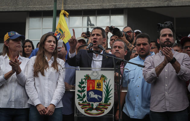 Juan Guaidó regresó a Venezuela el pasado 3 de marzo, luego de una gira de varios días por varios países latinoamericanos. FOTO/EFE