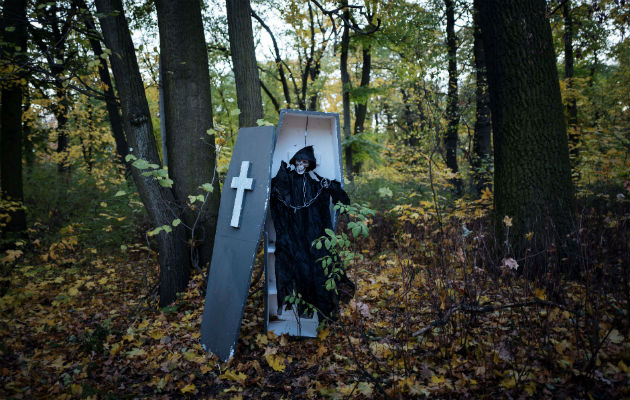 Halloween en el parque de Tierpark en Berlín (Alemania). Foto/EFE