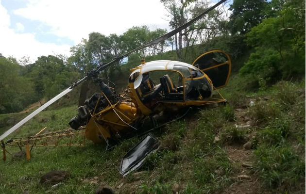 La aeronave tuvo que aterrizar de emergencia. Foto: Mayra Madrid. 