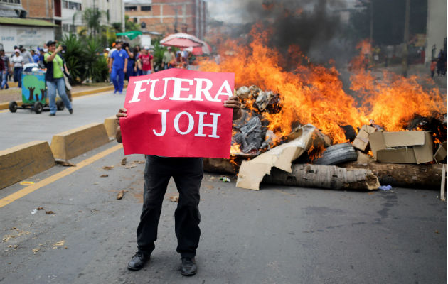 En el último año se han recrudecido las protestas contra el presidente hondureño. Foto: EFE/Archivo.