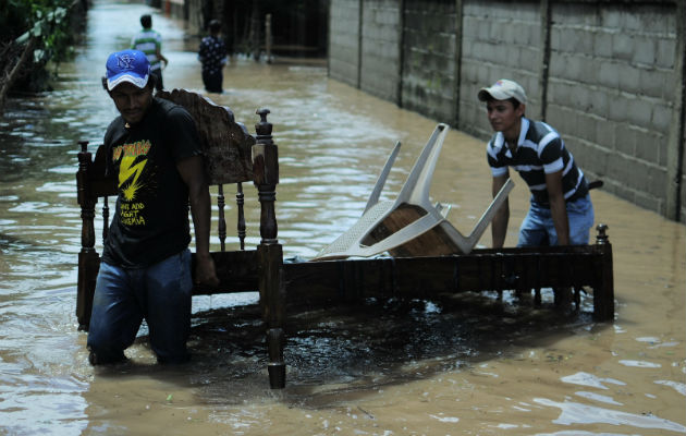 Hasta las 15.00 horas locales (21.00 GMT) eran pocas las familias afectadas por los crecidas de ríos en la región caribeña, donde la Copeco mantiene en 