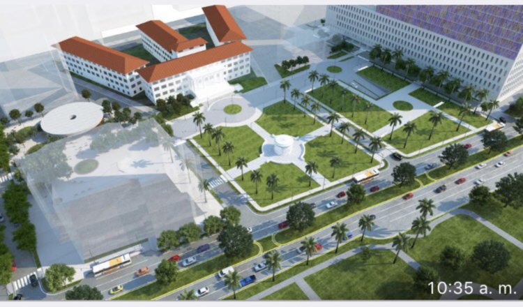 Concepto del nuevo hospital, revelado por el ministro de Salud. /Foto Twitter