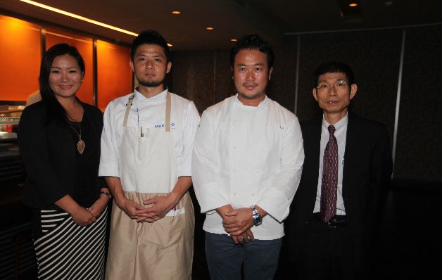 1. Sanomi Omori, chef Hada, Makoto Okuwa y Yoshikazu Furukawa.