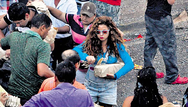 Renée Alejandra, Las Tablas. Terminó de celebrar sus 10 años como soberana de Calle Arriba a lo grande, dejó de lado el “glamour” y tiró bombitas en el concurrido topón.(Lente Paparazzi)